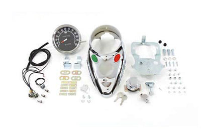  V-Twin Mfg. Cateye Dash Kit For Harley FL 1968-1984