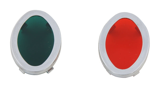  V-Twin Mfg. Cateye Dash Lens Kit For Harley 1939-1946
