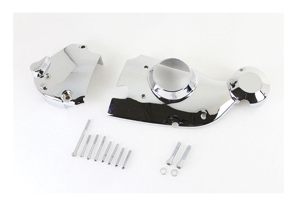 V-Twin Mfg. Chrome Cam And Sprocket Cover Dress-Up Kit For Harley Sportster 1971-1976