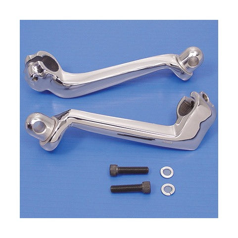 V-Twin Mfg. Chrome Driver Footpeg Mounts For Harley Sportster 1952-1974