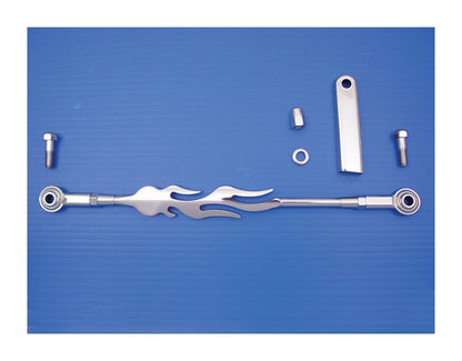 V-Twin Mfg. Chrome Flame Shift Rod Kits