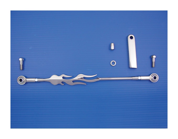 V-Twin Mfg. Chrome Flame Shift Rod Kits