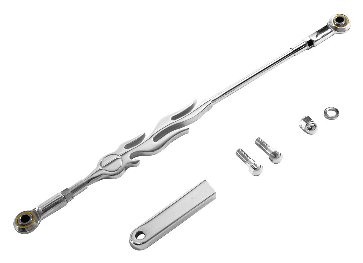 V-Twin Mfg. Chrome Flame Shift Rod Kits