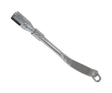 V-Twin Mfg. Chrome Flat Bottom 1" Extended Length Jiffy Stands For Sportster 1952-1983