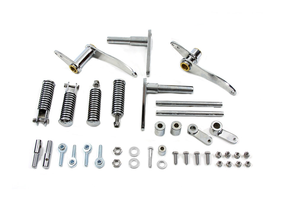  V-Twin Mfg. Chrome Forward Control Kit For Harley Sportster 1977-1978