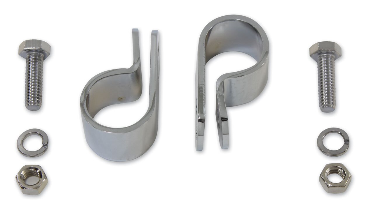 V-Twin Mfg. Chrome Frame Mounting Clamps