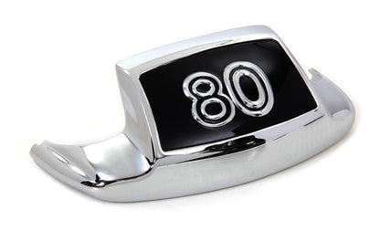 V-Twin Mfg. Chrome Front Fender Tip With "80" Inlay For Harley FL 1980-1984