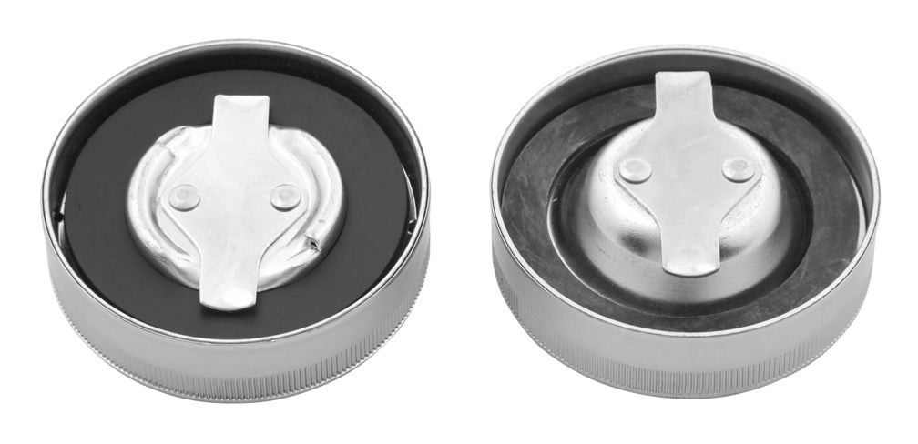 V-Twin Mfg. High Profile Gas Cap Set For Harley FL 1965-1972