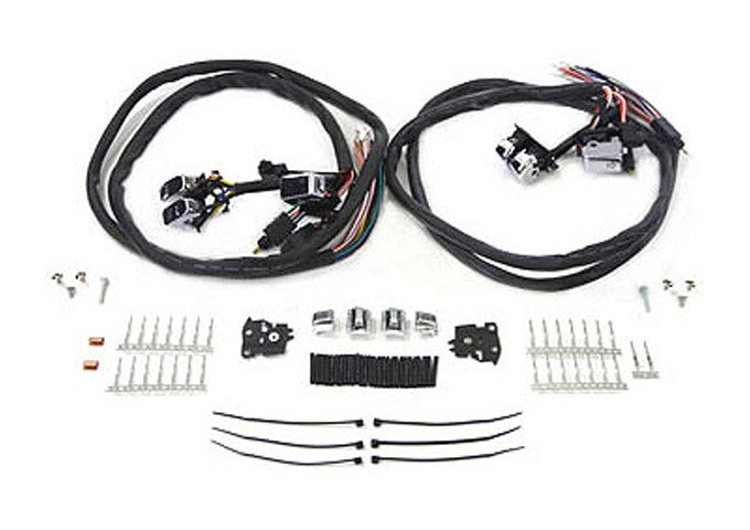  V-Twin Mfg. Handlebar Switch Set With Wiring For Harley Touring 2007-2016