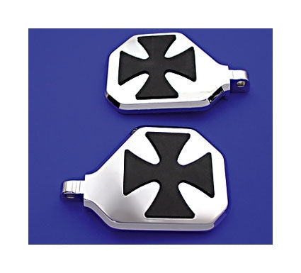 V-Twin Mfg. Chrome Maltese Mini Bullet Boards