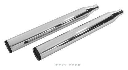 V-Twin Mfg. Muffler Set With 6-Screw End Tips For Harley Touring 1995-2016