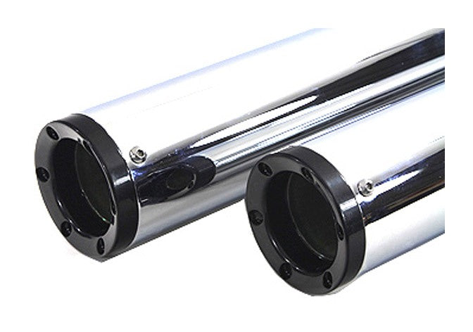V-Twin Mfg. Muffler Set With 6-Screw End Tips For Harley Touring 1995-2016