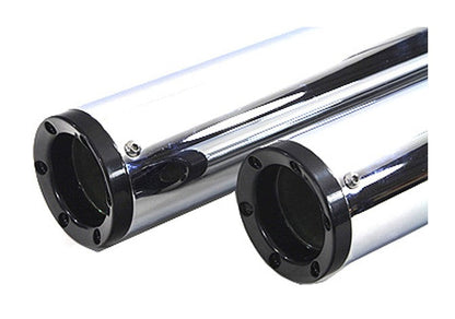 V-Twin Mfg. Muffler Set With 6-Screw End Tips For Harley Touring 1995-2016