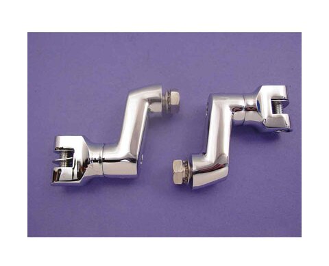 V-Twin Mfg. Chrome Offset Peg Mount