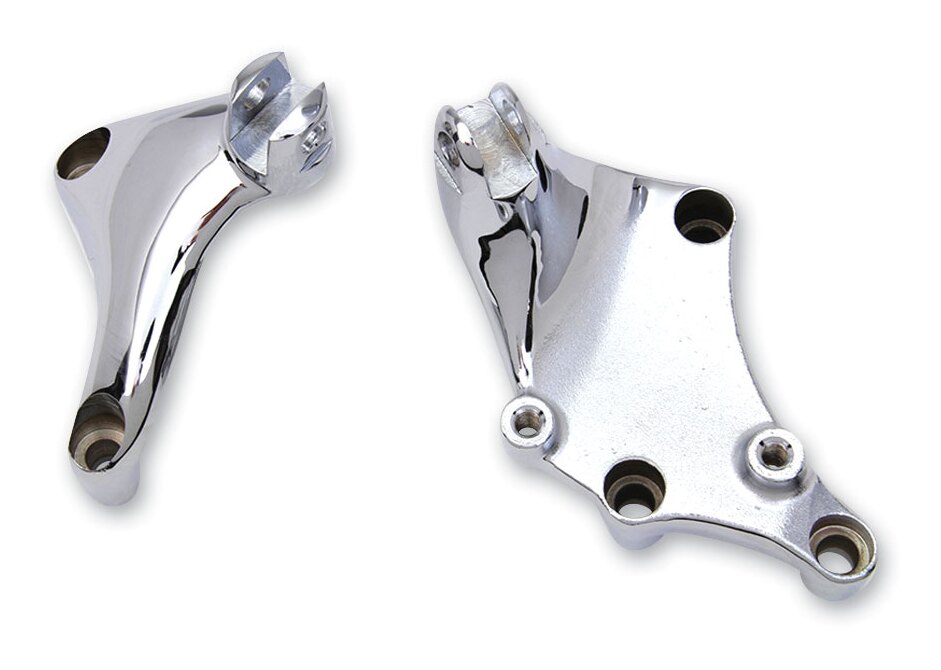 V-Twin Mfg. Chrome Passenger Footpeg Mount Kit For Harley Sportster 2014-2022