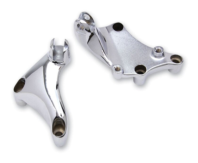 V-Twin Mfg. Chrome Passenger Footpeg Mount Kit For Harley Sportster 2014-2022