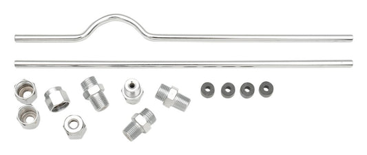  V-Twin Mfg. Chrome Rocker Oil Lines For Harley Sportster 1957-1970