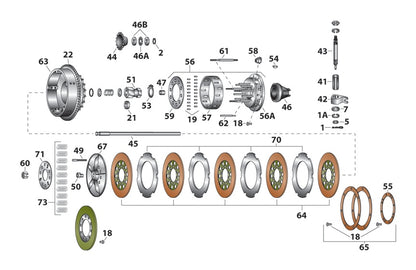  V-Twin Mfg. Clutch Clutch Hub For Harley 1941-1984