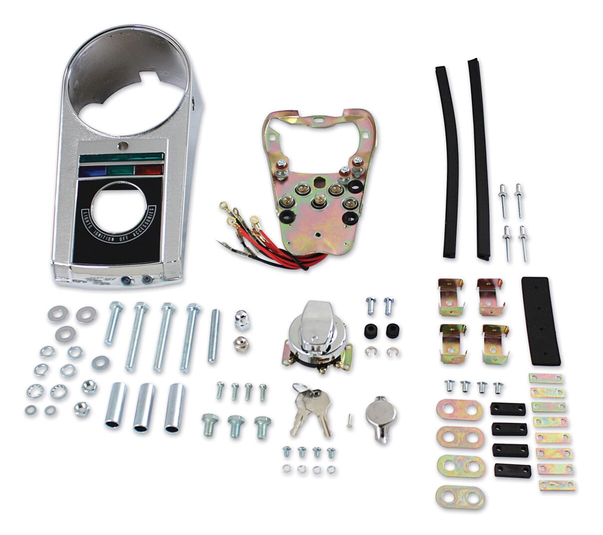  V-Twin Mfg. Dash And Mounting Kit For Harley 1980-1995