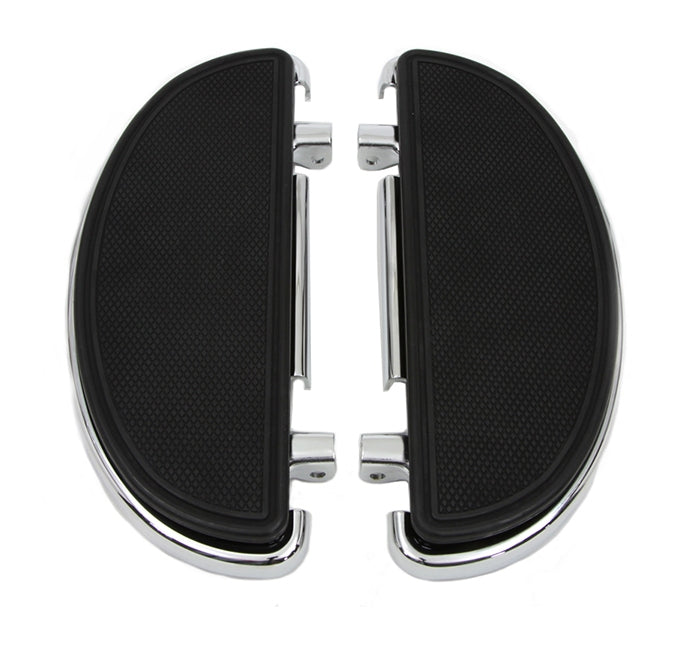  V-Twin Mfg. Driver Half Moon Footboard Set For Harley 1984-2026