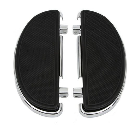 V-Twin Mfg. Driver Half Moon Footboard Set For Harley 1984-2026