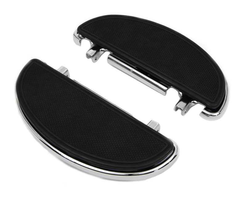  V-Twin Mfg. Driver Half Moon Footboard Set For Harley 1984-2026
