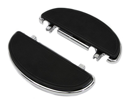  V-Twin Mfg. Driver Half Moon Footboard Set For Harley 1984-2026