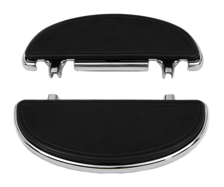  V-Twin Mfg. Driver Half Moon Footboard Set For Harley 1984-2026