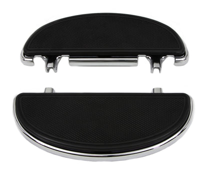  V-Twin Mfg. Driver Half Moon Footboard Set For Harley 1984-2026