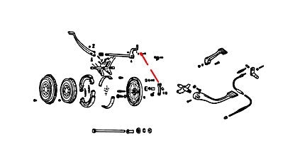  V-Twin Mfg. Drum Brake Rod For Harley Sportster 1952-1966