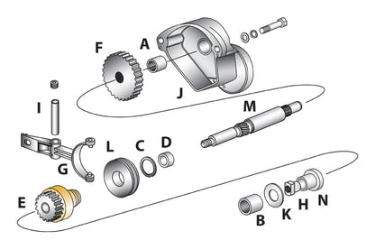  V-Twin Mfg. Electric Starter Assembly Kit For Harley FLT / FXR 1980-1984