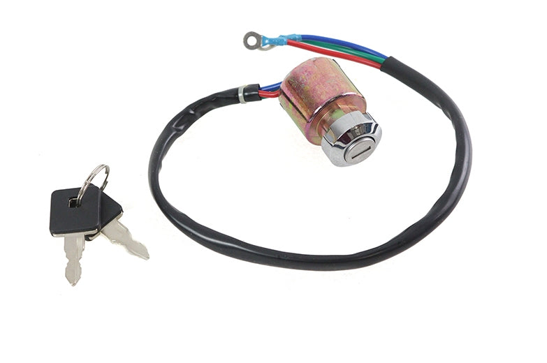  V-Twin Mfg. Flat Key Ignition Switch For Harley Sportster 1991-2011