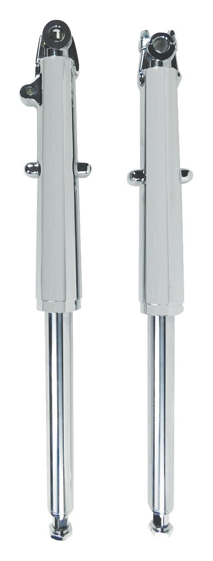  V-Twin Mfg. Fork Leg Assemblies With Left Side Brake Mount For Harley FL 1949-1968