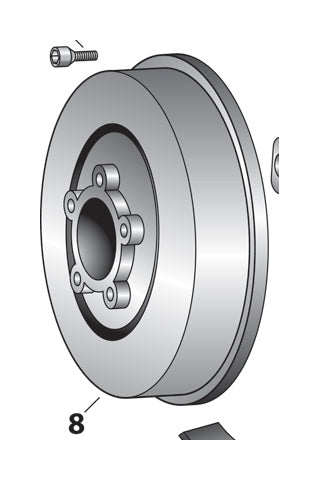  V-Twin Mfg. Front Brake Drum For Harley FL 1967-1972