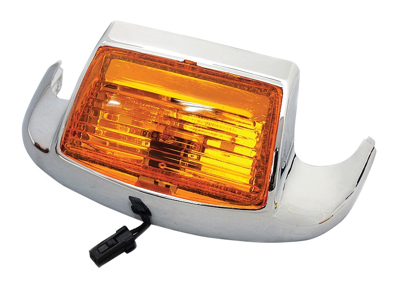 V-Twin Mfg. Front Fender Tip Light Assembly For Harley Touring / Softail 2000-2017