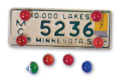  V-Twin Mfg. Glass Antique Style License Plate Reflectors