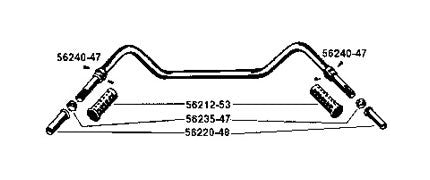  V-Twin Mfg. Grip Spiral For Harley 1949-1957