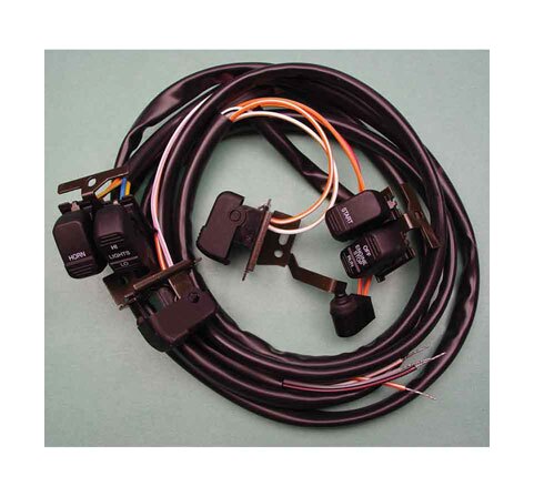  V-Twin Mfg. Handlebar Wiring Harness With Switches For Harley 1996-2006