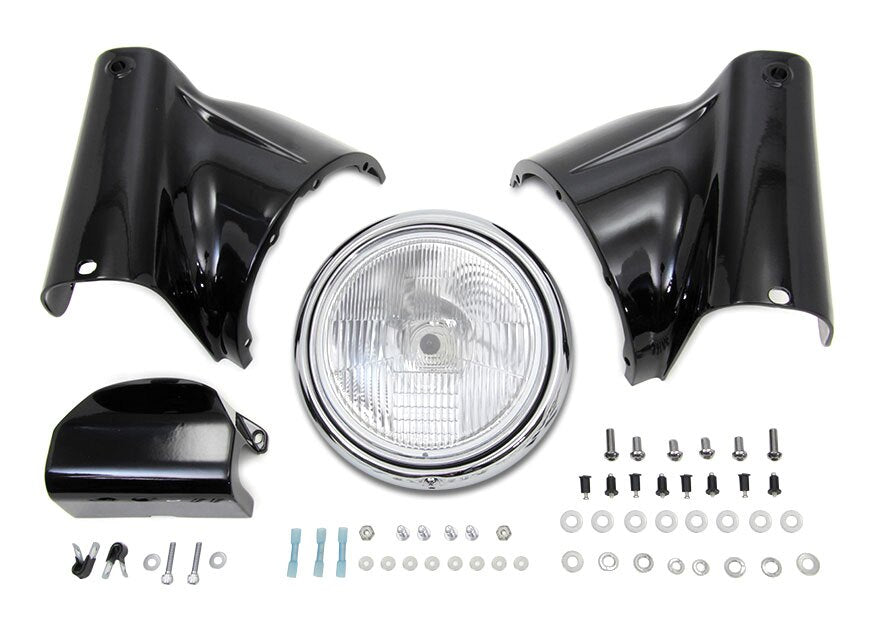  V-Twin Mfg. Headlight Conversion Kit For Harley FL Softail 1986-2017