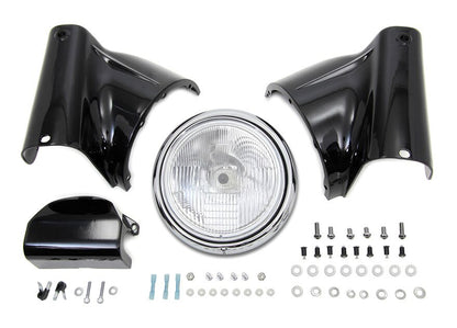  V-Twin Mfg. Headlight Conversion Kit For Harley FL Softail 1986-2017