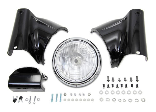  V-Twin Mfg. Headlight Conversion Kit For Harley FL Softail 1986-2017