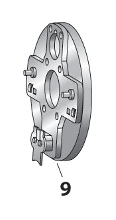  V-Twin Mfg. Hydraulic Rear Brake Side Plate For Harley FL / FX 1963-1972