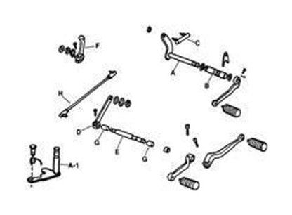  V-Twin Mfg. Inner Shifter Lever Linkage For Harley FXR 1982-1994