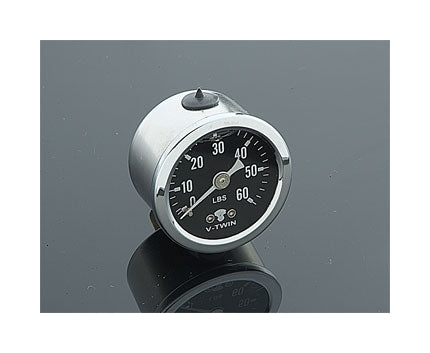 V-Twin Mfg. Liquid Filled Oil Pressure Gauge For Harley FL FX 1970-1984
