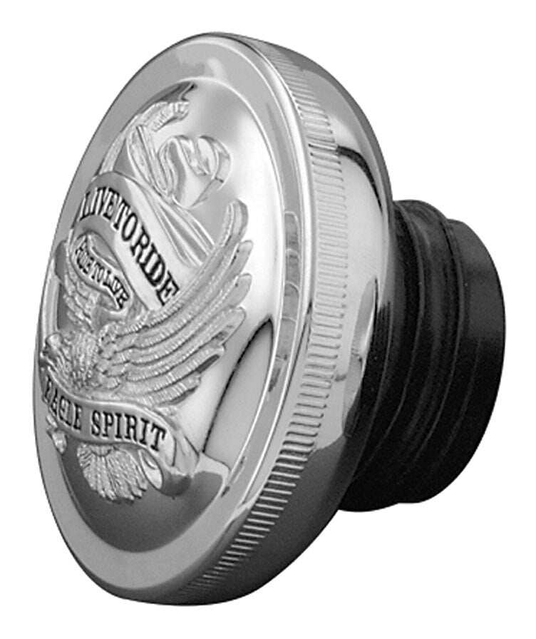 V-Twin Mfg. Live To Ride Gas Cap For Harley 1982-1995