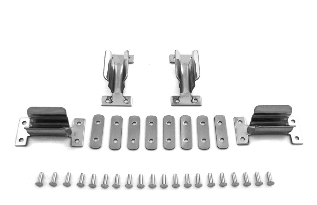 V-Twin Mfg. Lower Clip Kit For Fiberglass Saddlebags For Harley FL 1970-1980