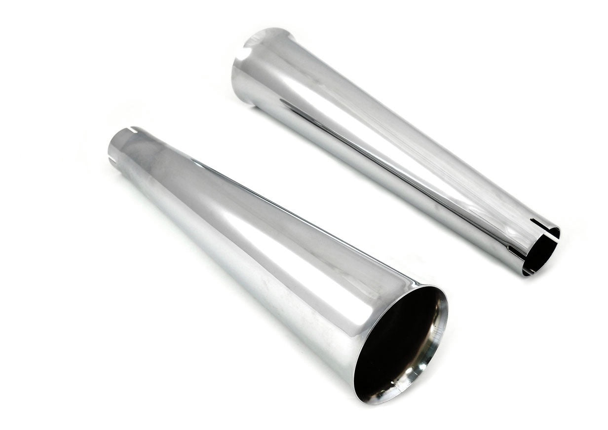 V-Twin Mfg. Megaphone Tip Set For Harley FL 1958-1984