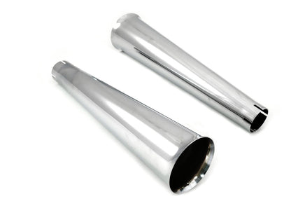 V-Twin Mfg. Megaphone Tip Set For Harley FL 1958-1984