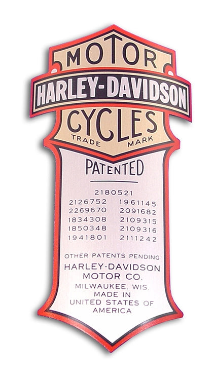 V-Twin Mfg. OE Spring Fork Shock Logo Decal For Harley Springer 1936-2011