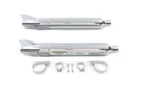  V-Twin Mfg. Original Style Mufflers For Harley FL 1961-1966 Chrome [Open Box]